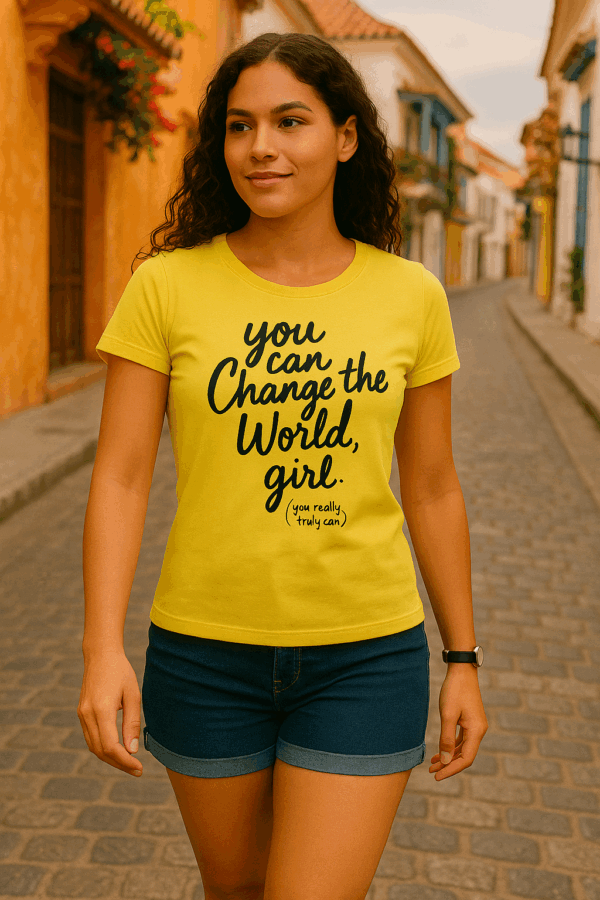 Org Camisetas You can change the world