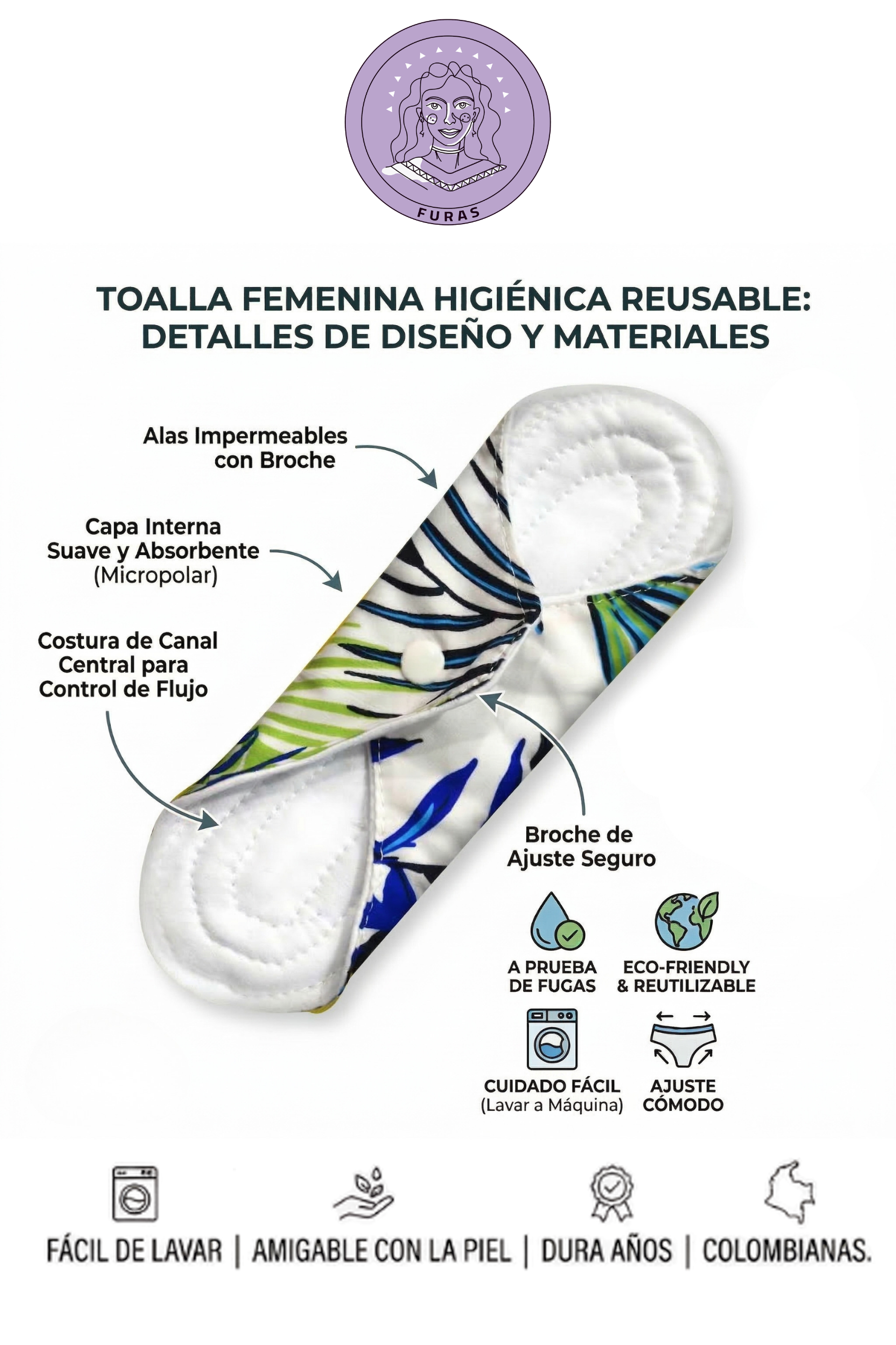 Toallas higiénicas reutilizables