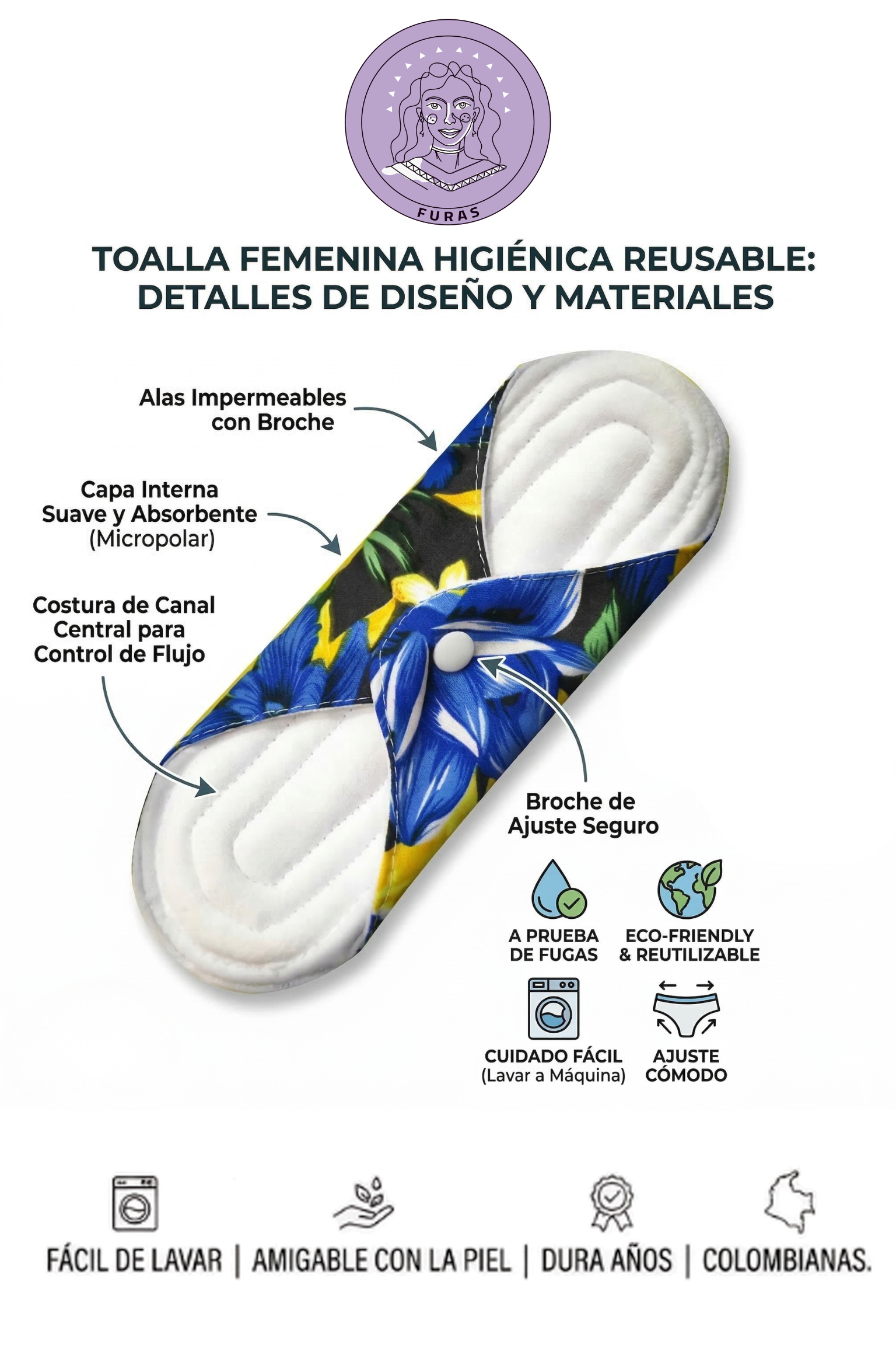 Toallas higiénicas reutilizables - Imagen 3