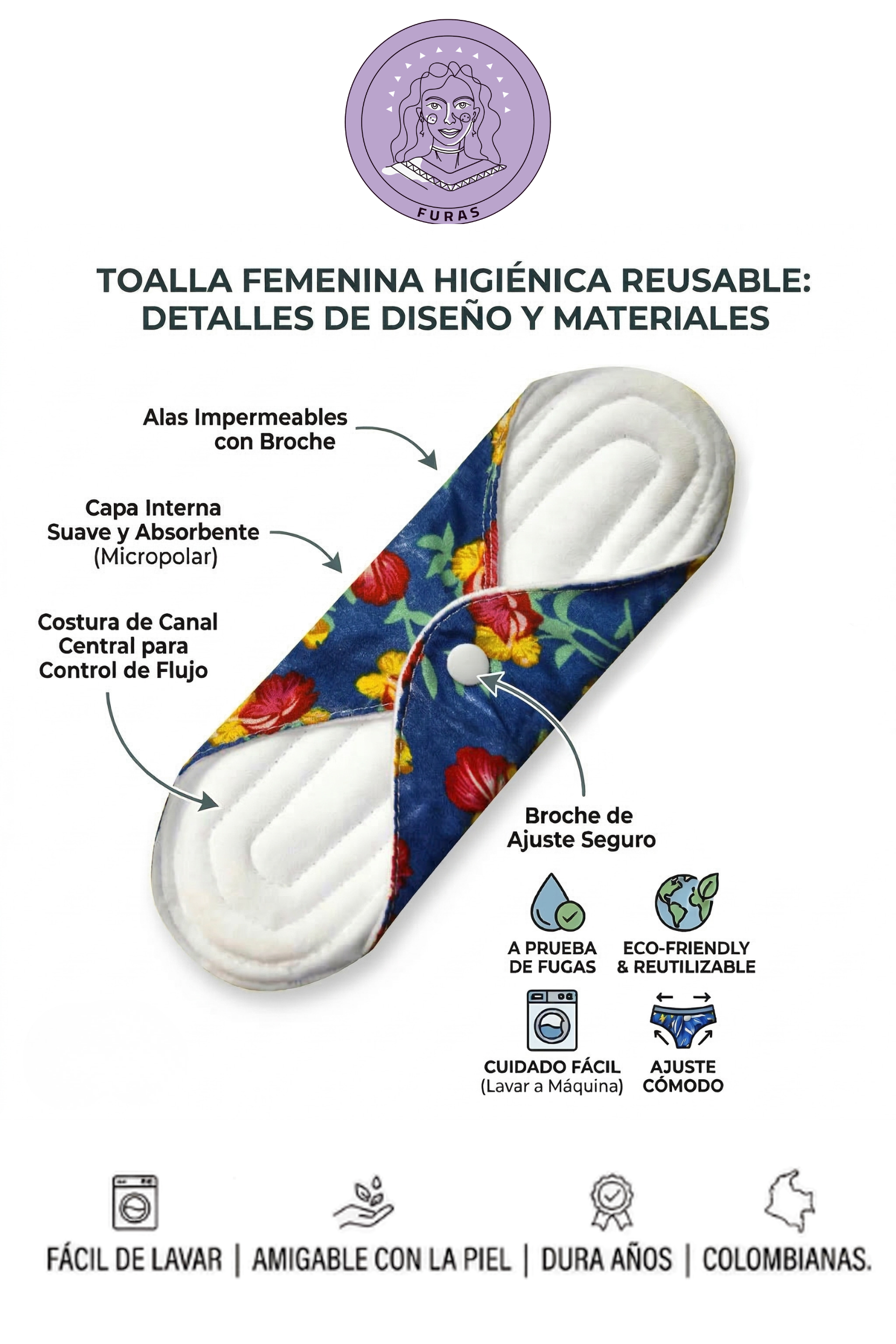 Toallas higiénicas reutilizables - Imagen 2