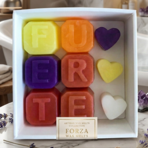 Letras de jabón de 2x2 cm personalizadas con aroma